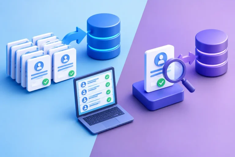 Batch Verification Versus Single Record Lookup